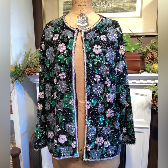 Three Flaggs sequins Cardigan - Picture 1 of 5